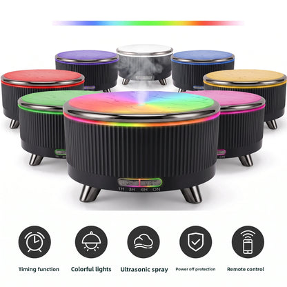 Premium Ultrasonic Essential Oil Diffuser | 500ml Aromatherapy Humidifier with Ambient Light