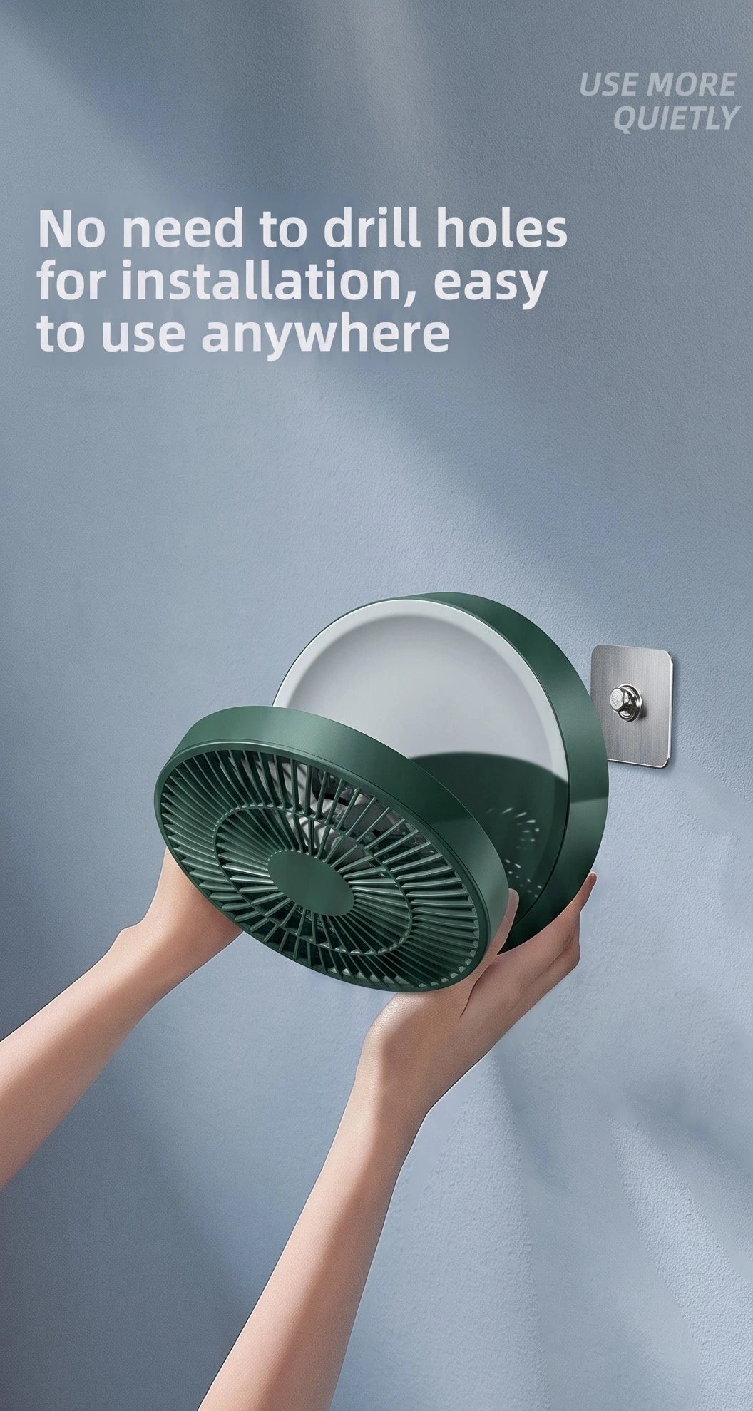 Premium Portable Air Circulator Fan | Ultra-Quiet 10000mAh Desk Fan for Bedroom & Office