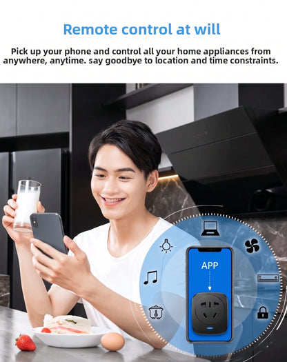 Premium Smart Home Socket | WiFi & Bluetooth Outlet with App Control