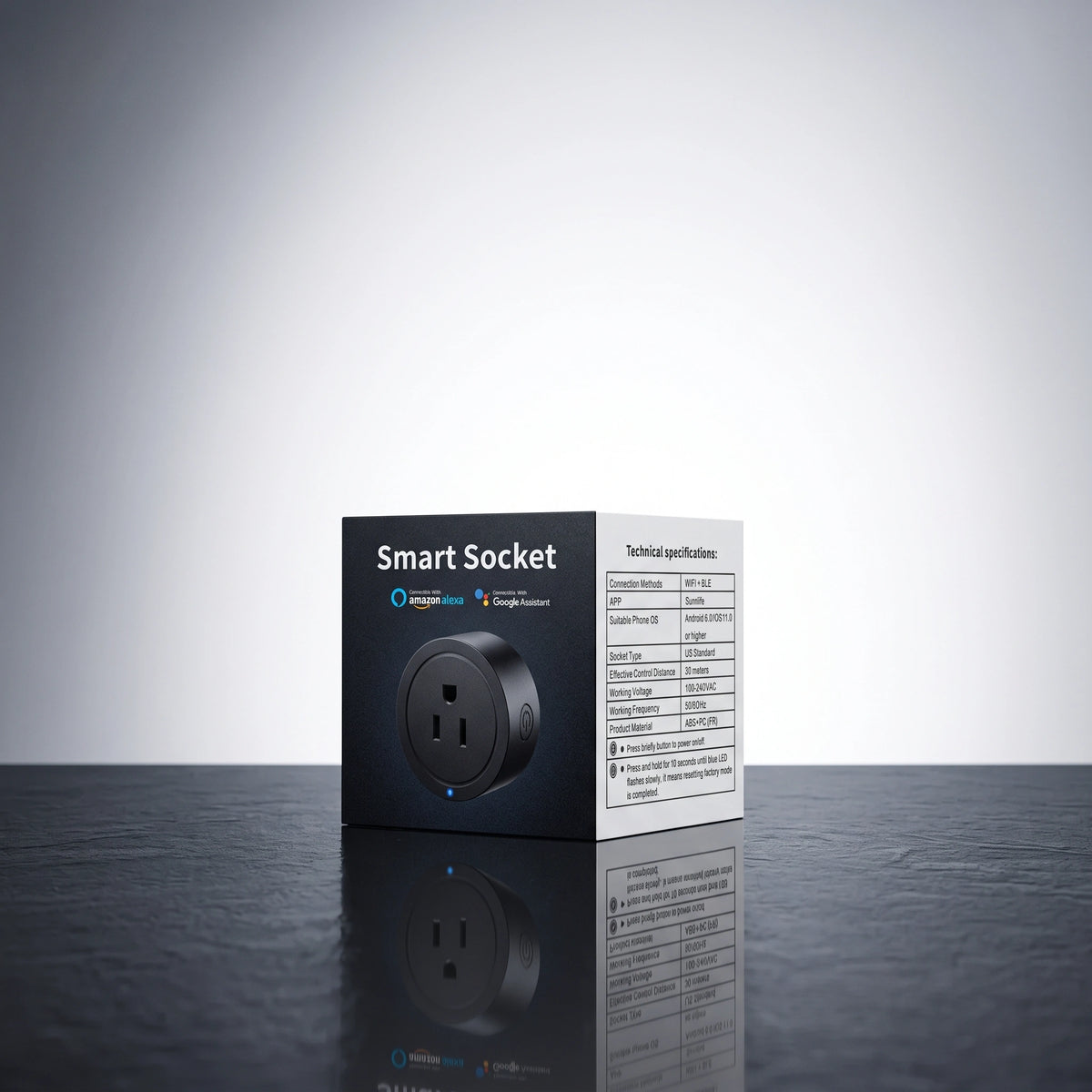 Premium Smart Home Socket | WiFi & Bluetooth Outlet with App Control