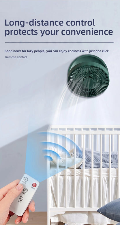Premium Portable Air Circulator Fan | Ultra-Quiet 10000mAh Desk Fan for Bedroom & Office