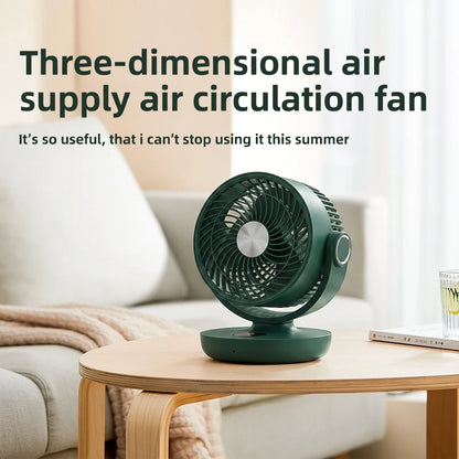 Premium Portable Air Circulator Fan | Ultra-Quiet 10000mAh Desk Fan for Bedroom & Office