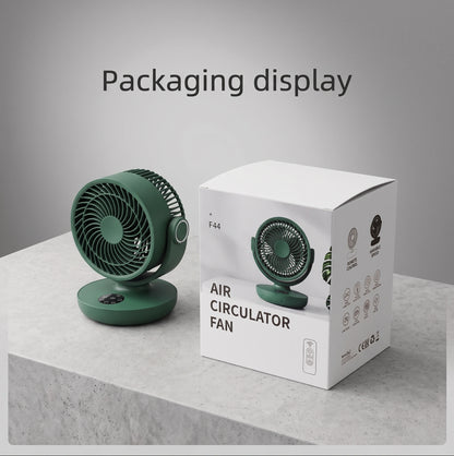 Premium Portable Air Circulator Fan | Ultra-Quiet 10000mAh Desk Fan for Bedroom & Office
