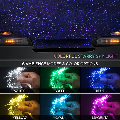 Premium Fiber Optic Starry Sky Ceiling Kit | RGBW LED Starlight Headliner for Car & Home
