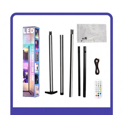 Premium RGBIC Corner Floor Lamp | Smart LED Ambient Lighting with App Control