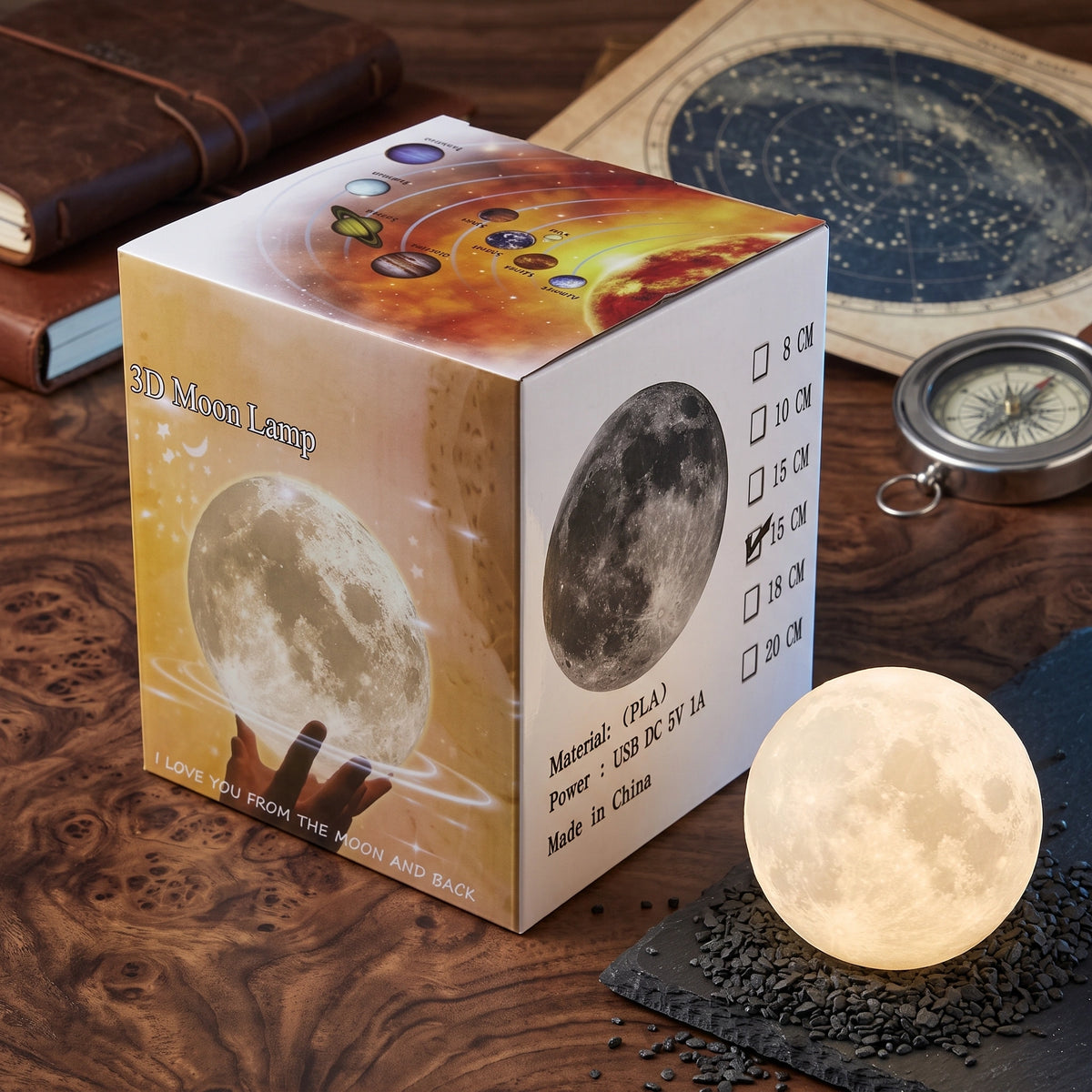 3D-Printed Galaxy Star Sphere | Eco-Friendly Smart Lamp with Remote Control