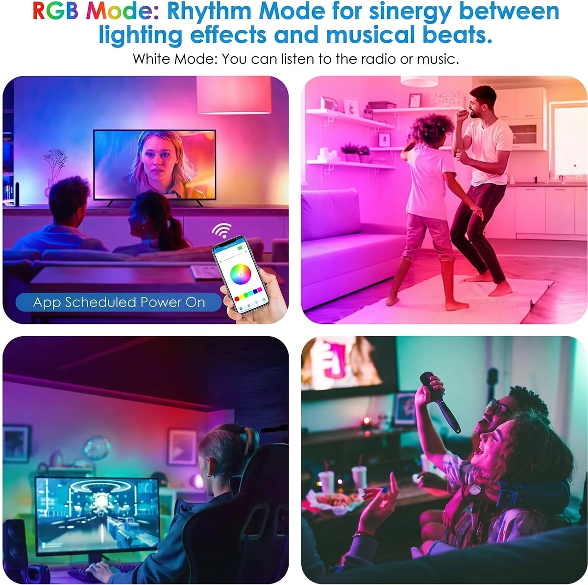 Premium RGB Smart Ceiling Light with Bluetooth Speaker | Dimmable Starlight Lamp