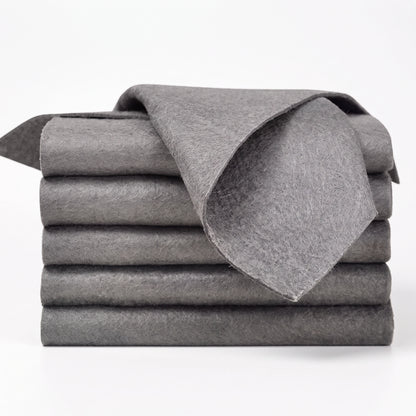 Premium Dark Gray Microfiber Cleaning Cloth | Highly Absorbent & Lint-Free for Glass and Mirrors