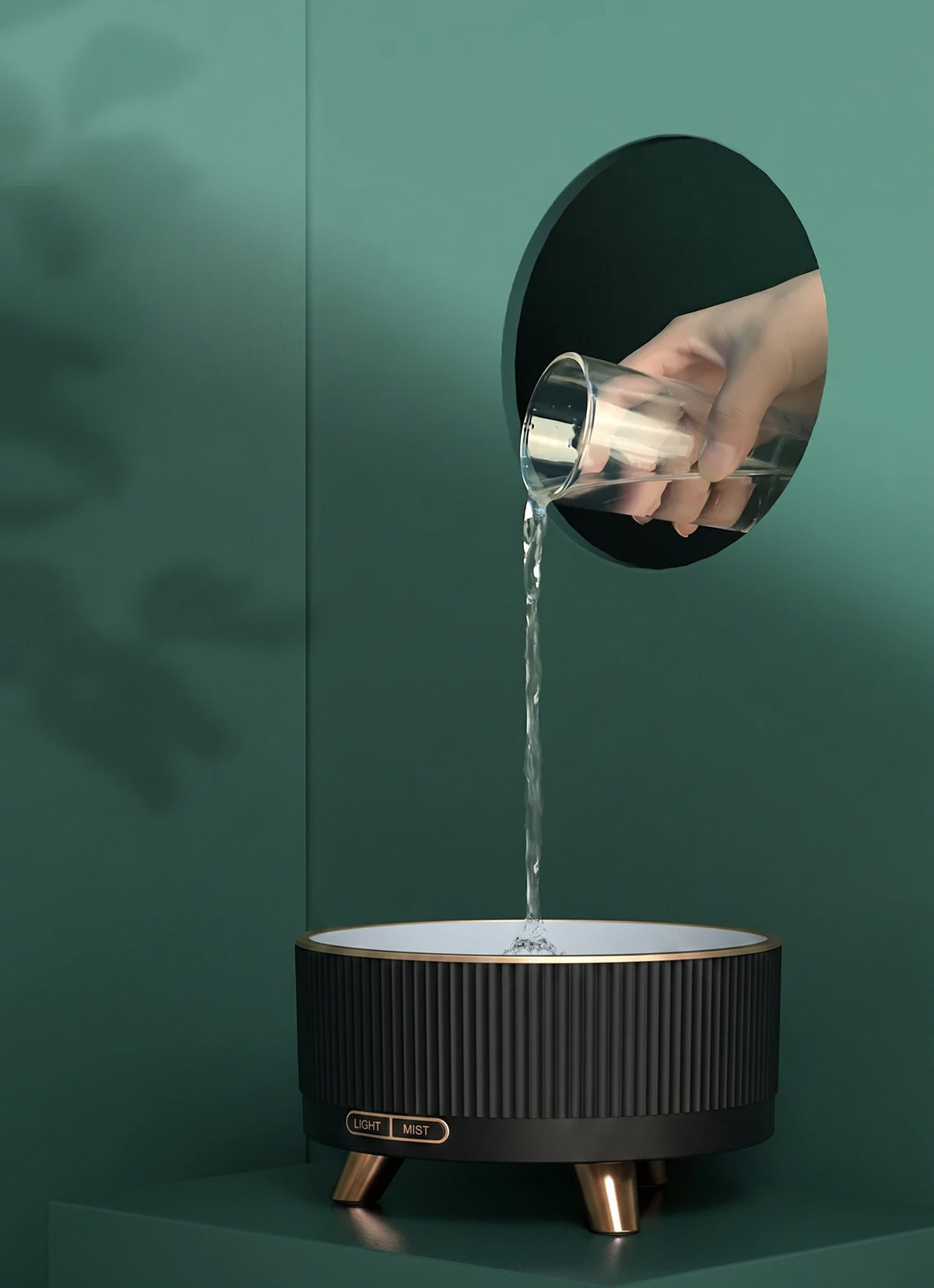Premium Ultrasonic Essential Oil Diffuser | 500ml Aromatherapy Humidifier with Ambient Light