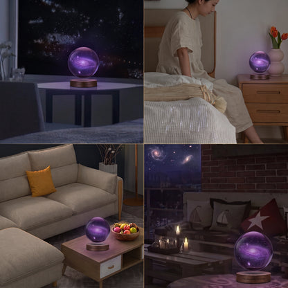 3D-Printed Galaxy Star Sphere | Eco-Friendly Smart Lamp with Remote Control