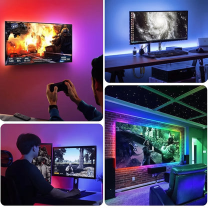 Premium Flexible RGB LED Strip | Dimmable Ambient Lighting with 24-Key Remote