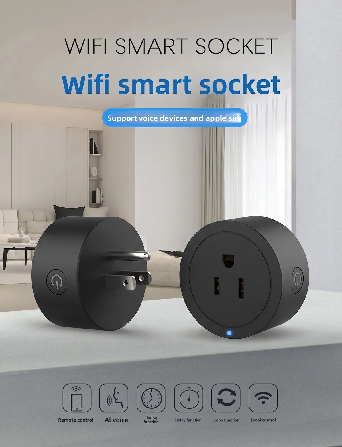 Premium Smart Home Socket | WiFi & Bluetooth Outlet with App Control