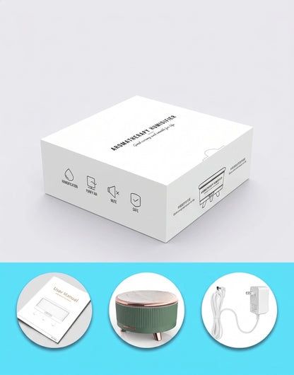 Premium Ultrasonic Essential Oil Diffuser | 500ml Aromatherapy Humidifier with Ambient Light