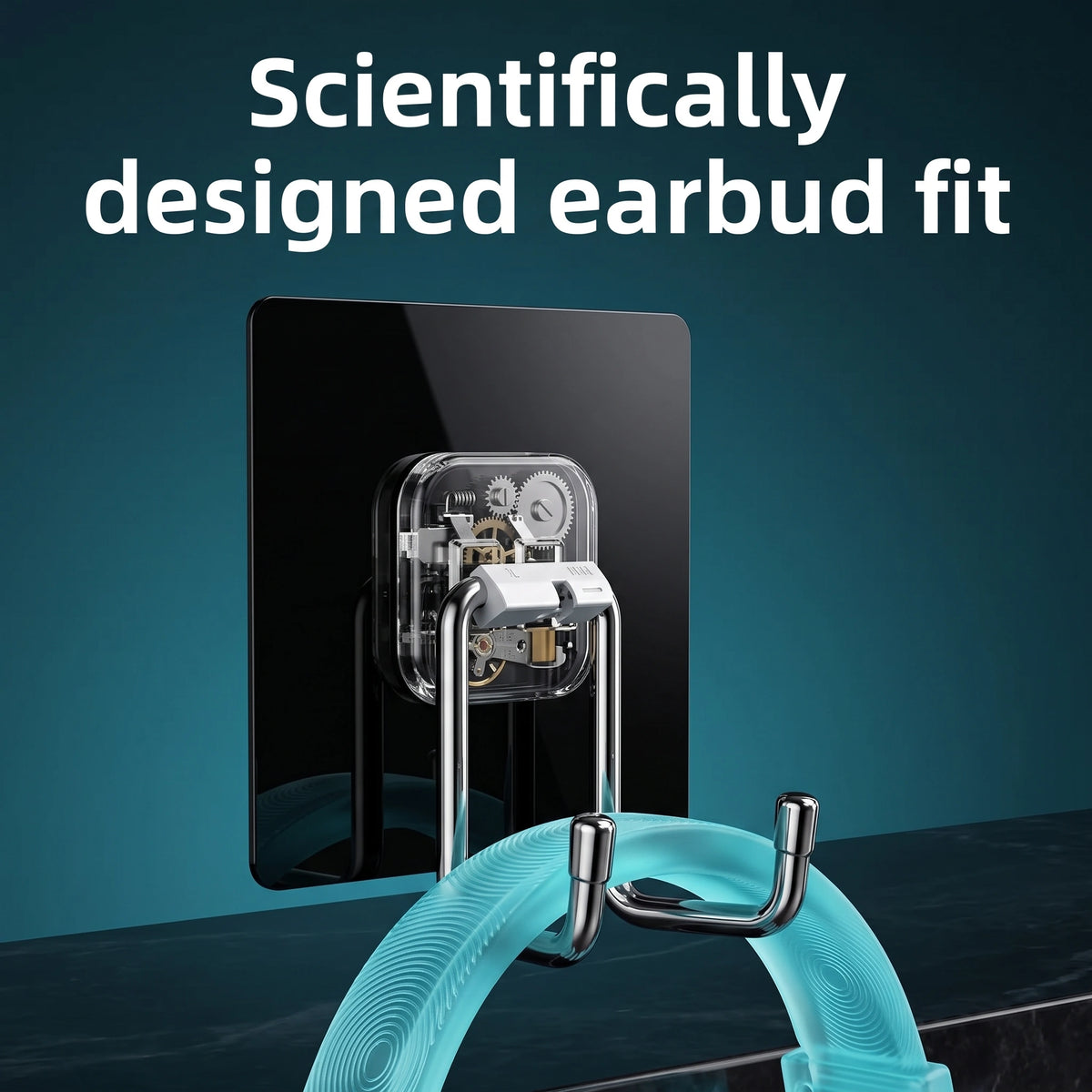 Modern Drill-Free Stainless Steel Wall Hook | Heavy-Duty Organizer for Tech & Bags