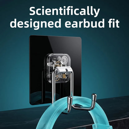 Modern Drill-Free Stainless Steel Wall Hook | Heavy-Duty Organizer for Tech & Bags