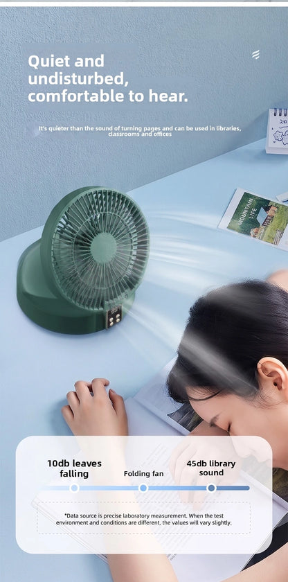 Premium Portable Air Circulator Fan | Ultra-Quiet 10000mAh Desk Fan for Bedroom & Office