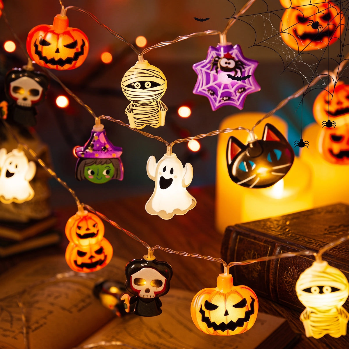 Premium Halloween LED String Lights | Cozy 3000K Warm Glow Waterproof Decor