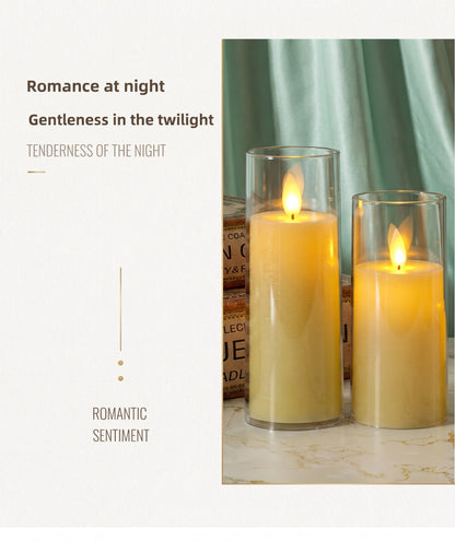 Battery Operated LED Flameless Candles | Realistic Flickering Pillar Lights for Weddings & Home