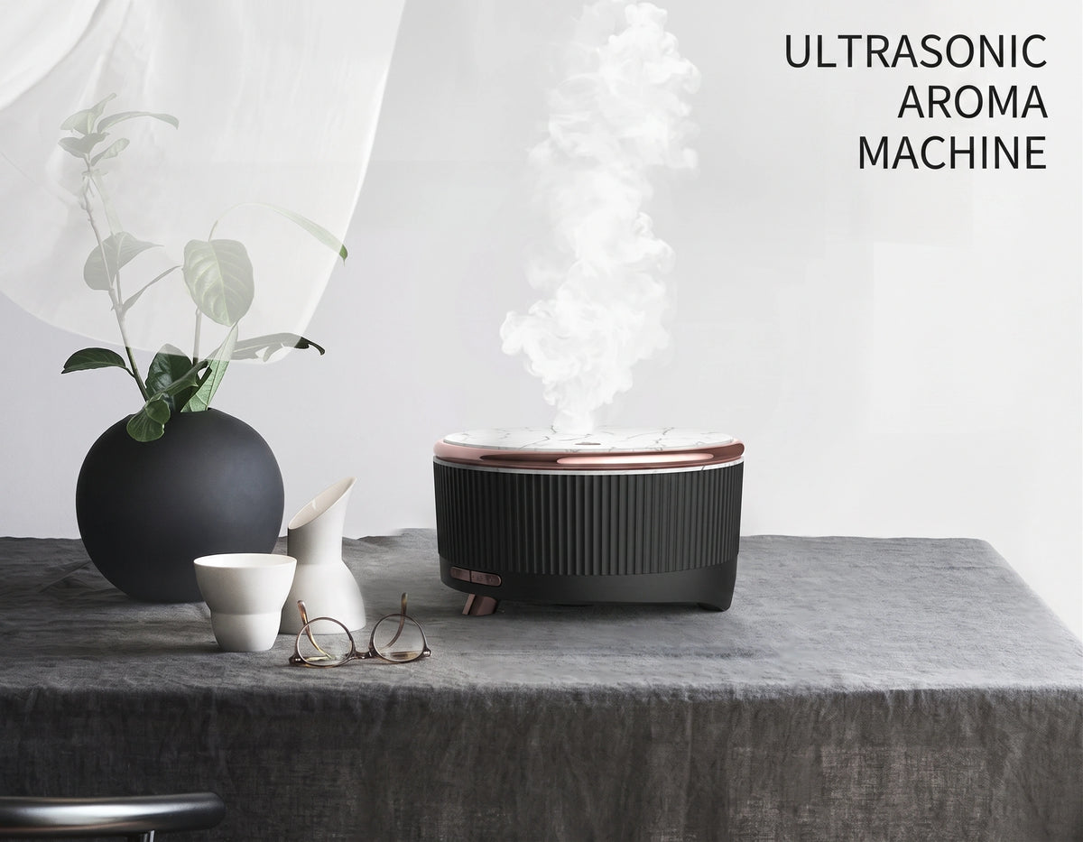 Premium Ultrasonic Essential Oil Diffuser | 500ml Aromatherapy Humidifier with Ambient Light
