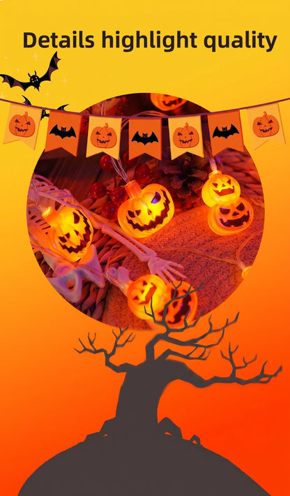 Premium Halloween LED String Lights | Cozy 3000K Warm Glow Waterproof Decor