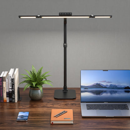 Premium Ultra-Wide Architect Desk Lamp | Dimmable Dual Head Monitor Light