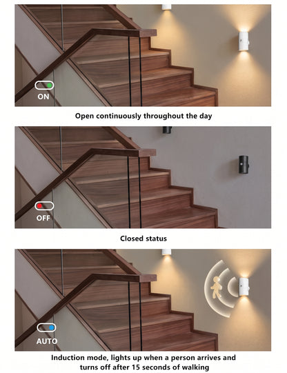 Rechargeable Motion Sensor Wall Light | 360° Rotating Magnetic Sconce