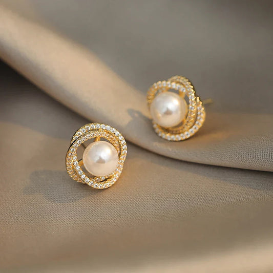 Whirlpool Pearl Earrings