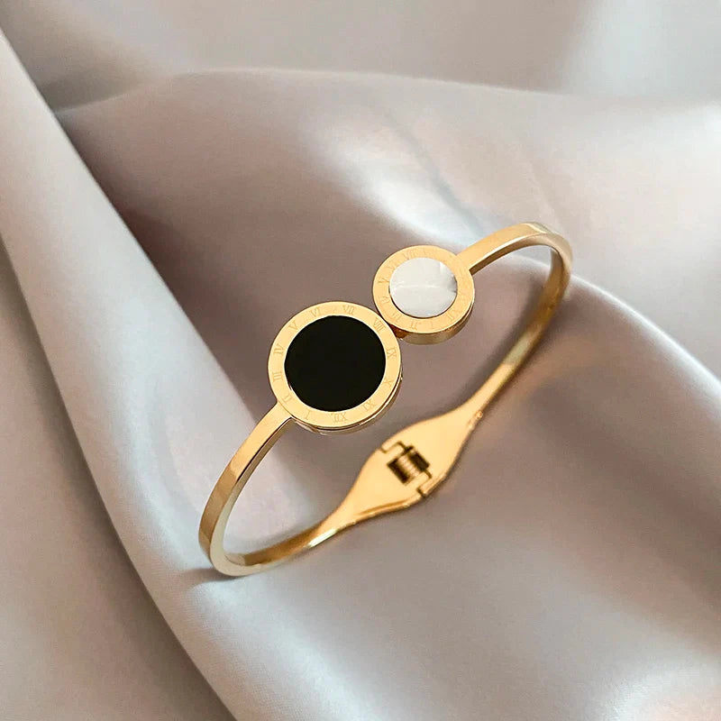 Roman Numeral Cuff Bracelet