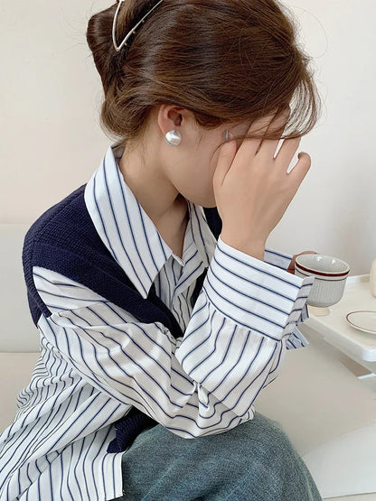 Luxurious Simple Brushed Frosted Metal Semicircle Earrings