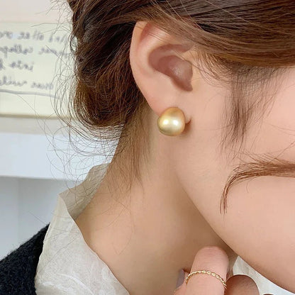 European & American Minimalist Matte Brushed Metal Drop Earrings - DROVA