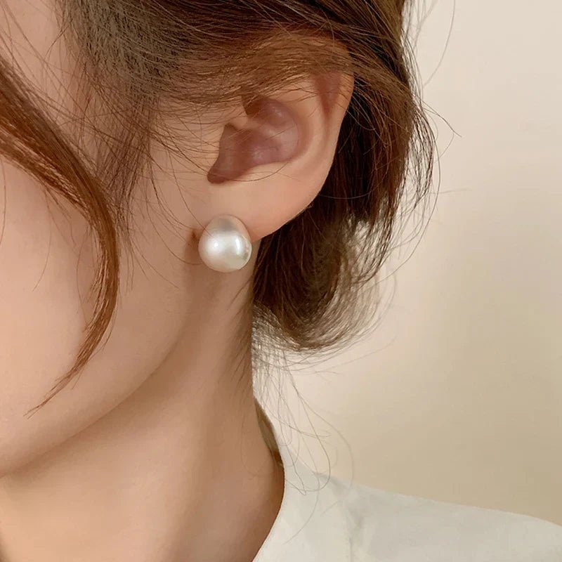 European & American Minimalist Matte Brushed Metal Drop Earrings - DROVA