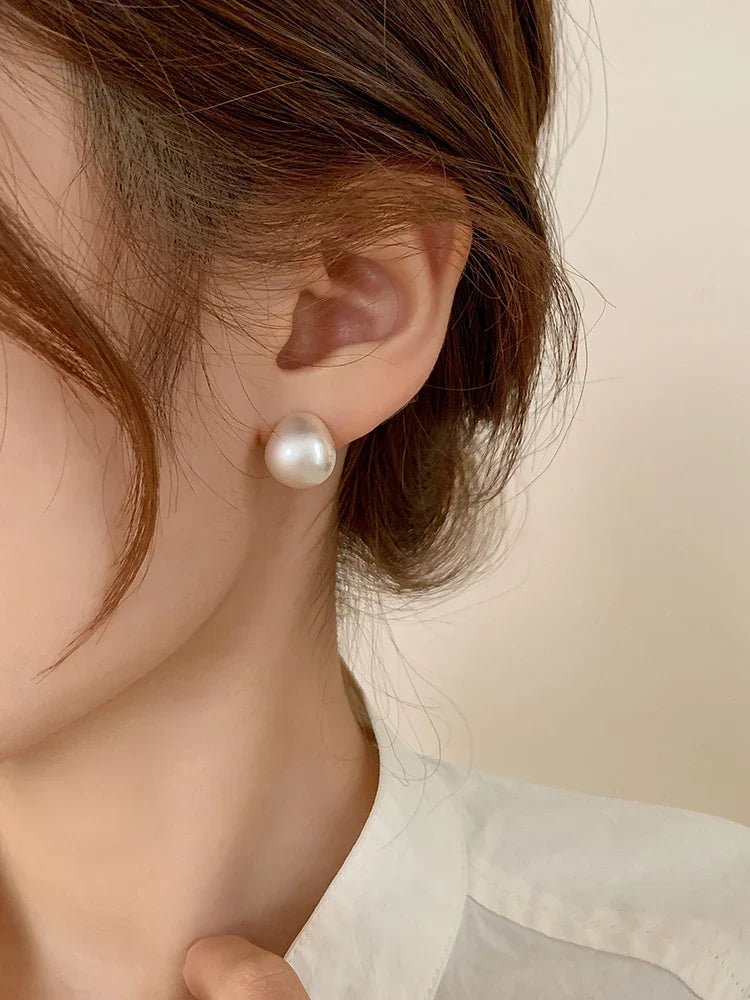 European & American Minimalist Matte Brushed Metal Drop Earrings - DROVA