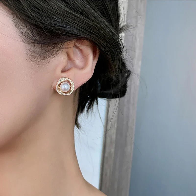Whirlpool Pearl Earrings - DROVA
