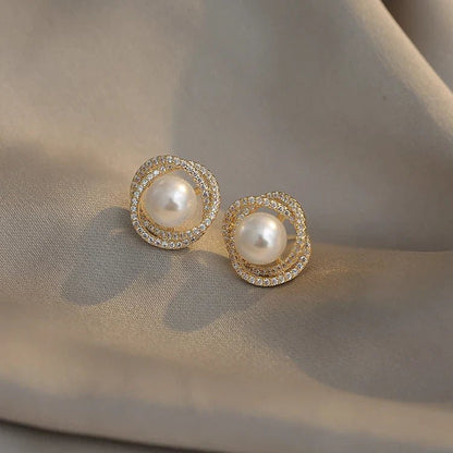 Whirlpool Pearl Earrings - DROVA
