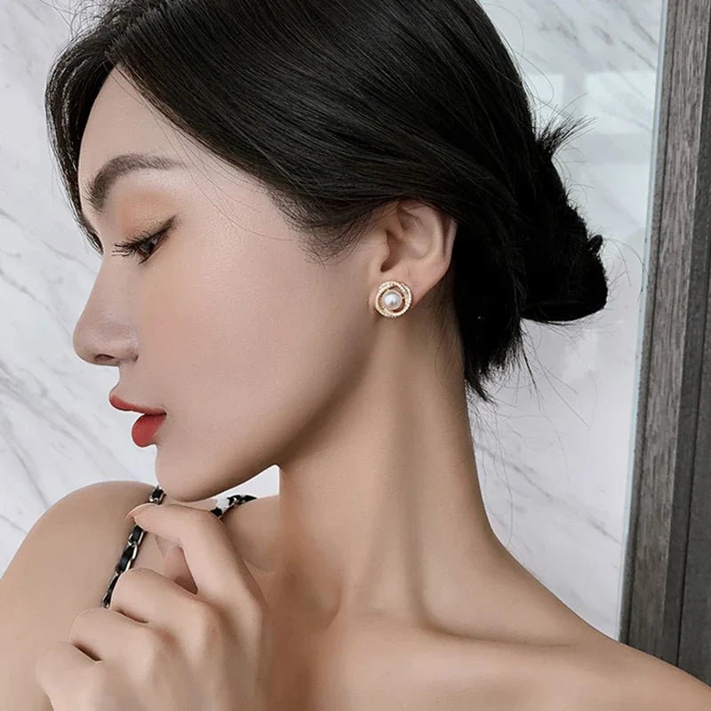 Whirlpool Pearl Earrings - DROVA