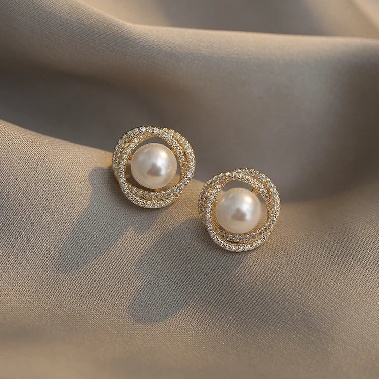 Whirlpool Pearl Earrings - DROVA